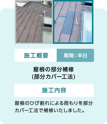 01 屋根の部分補修